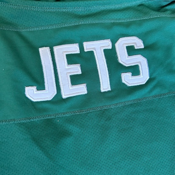 New York Jets Women’s Green Halter Top w/ Sheer Sleeves - Size L - NWT - Picture 6 of 9